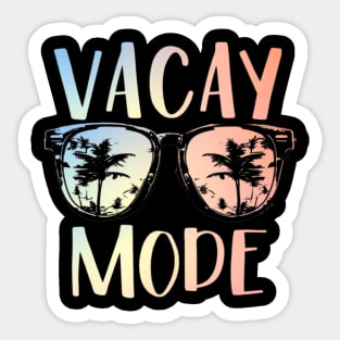 Vacay Mode Retro Vacation Summer Cruise Holiday Vacation Sticker